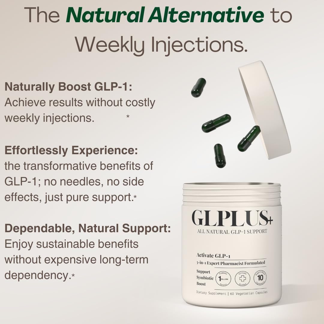 GLPLUS+, 10-in-1 GLP-1 Weight Loss Supplement for Women and Men