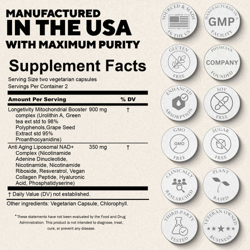 UROPLUS+ 10-in-1 Urolithin + NAD+