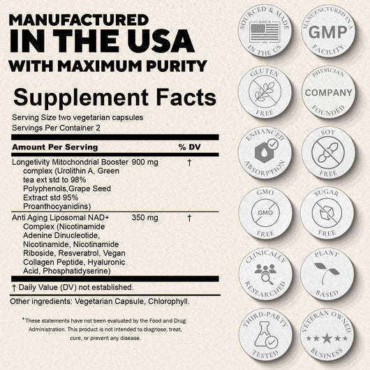 UROPLUS+ 10-in-1 Urolithin + NAD+