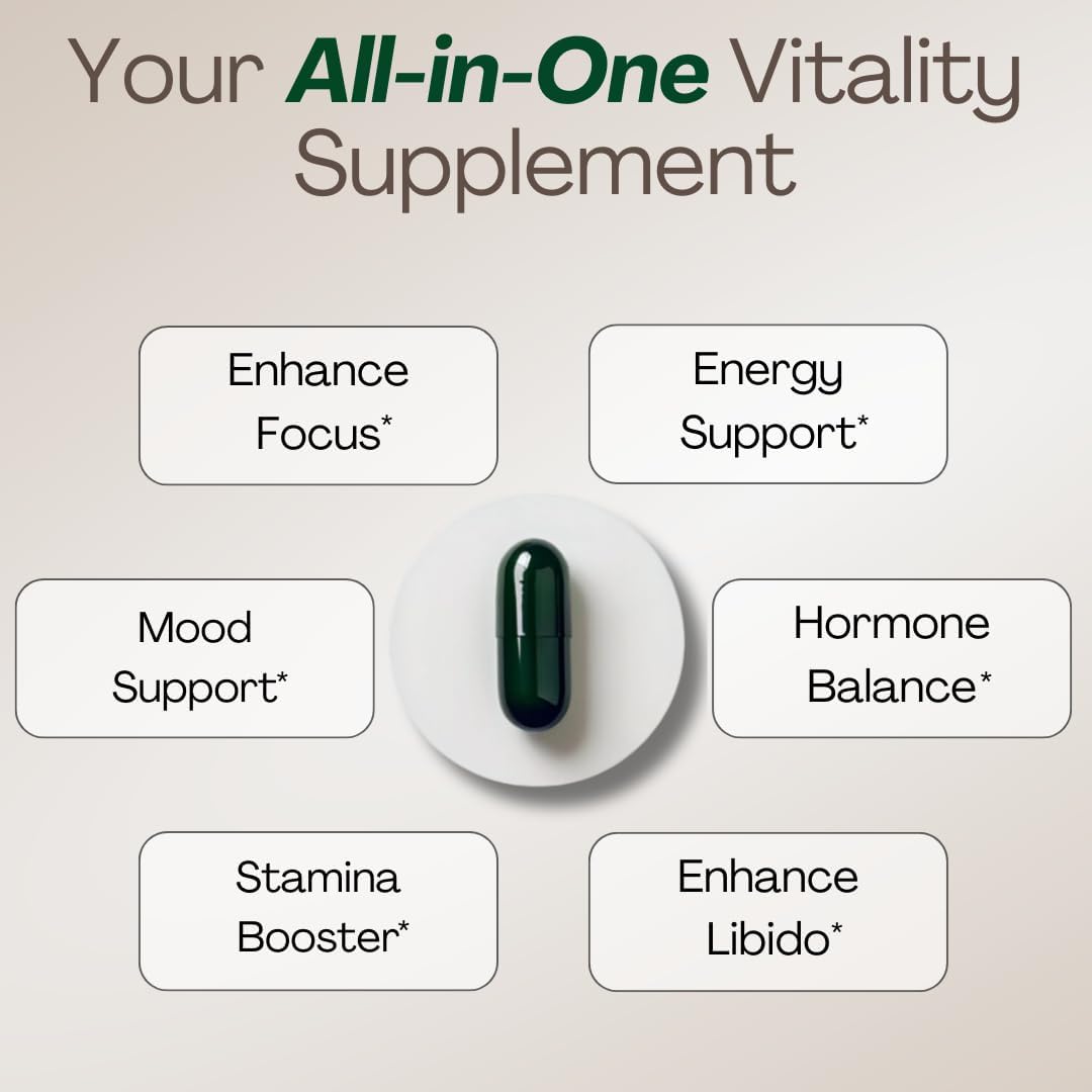 MACAPLUS+ 3-in-1 Vitality and Energy Supplement