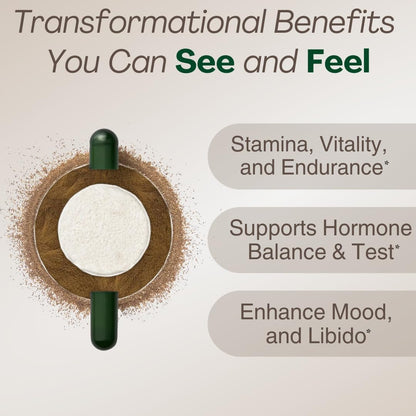 MACAPLUS+ 3-in-1 Vitality and Energy Supplement