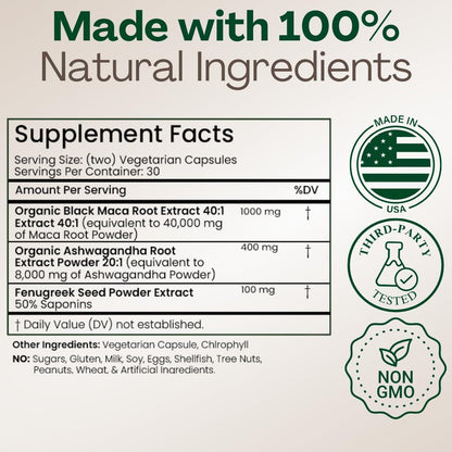 MACAPLUS+ 3-in-1 Vitality and Energy Supplement