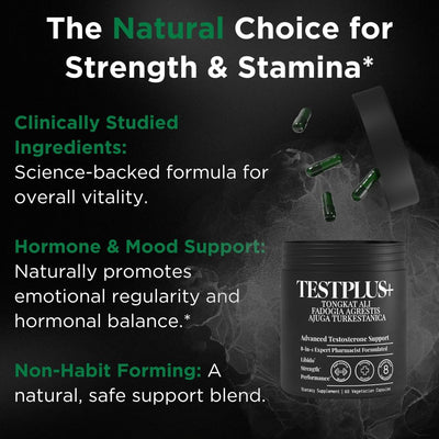 TESTPLUS+ 8-in-1 Testosterone Support