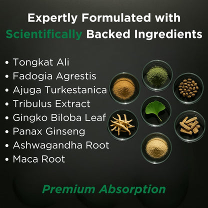 TESTPLUS+ 8-in-1 Testosterone Supplement for Men