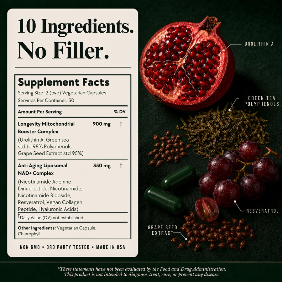 UROPLUS+ 10-in-1 Urolithin A Longevity Complex