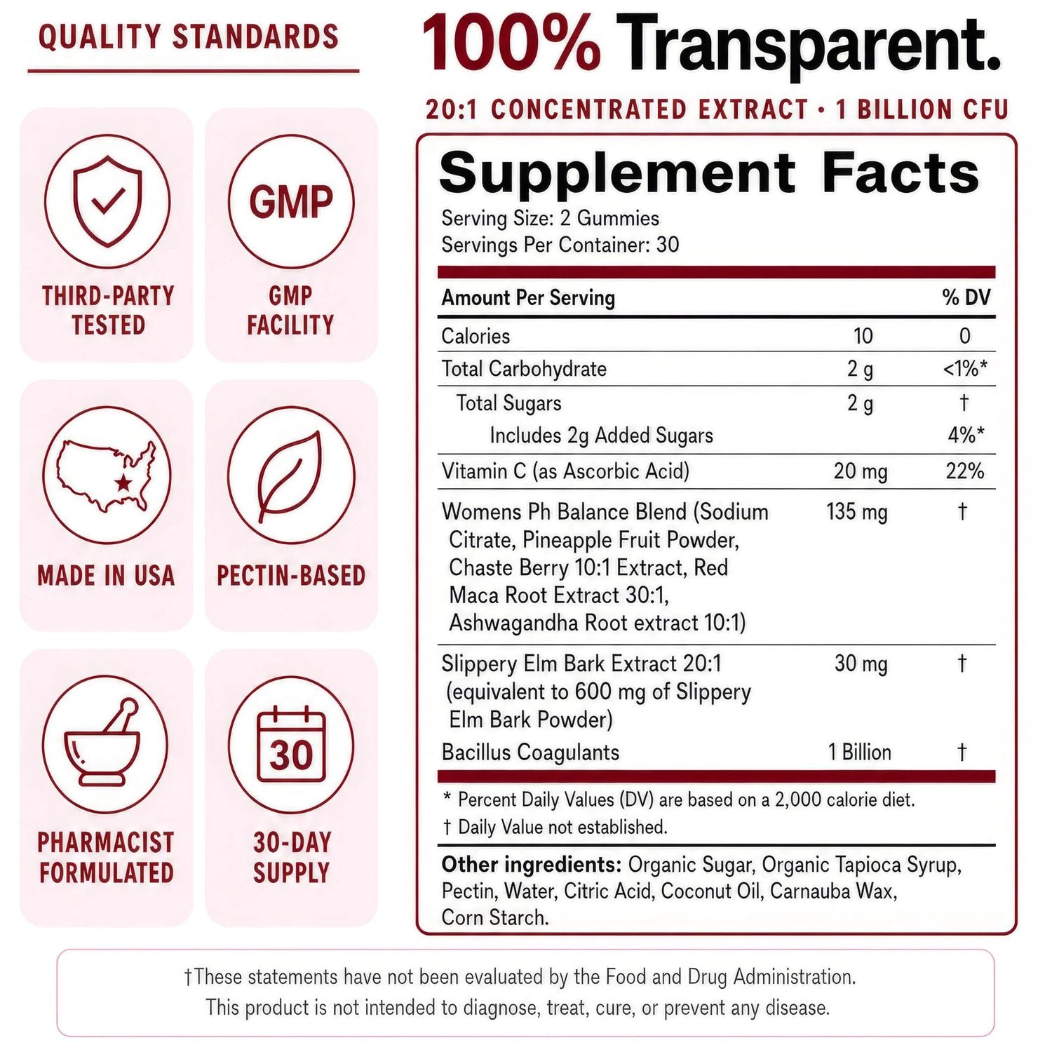 SLIPPERY ELM+ 8-IN-1 - Supplement Facts Label